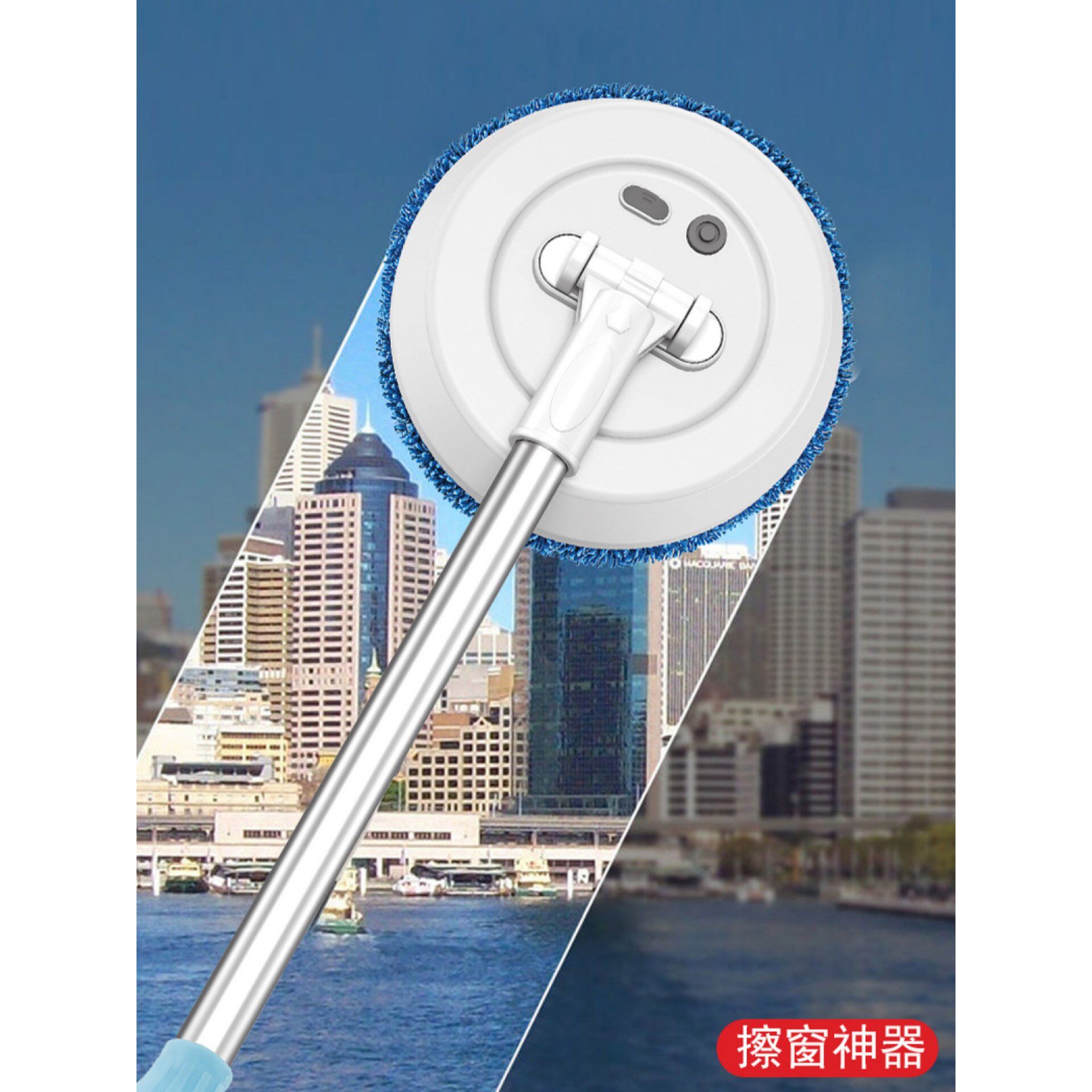 电动拖把家用干湿两用旋转拖布全自动懒人洗车一拖净无痕不留水渍