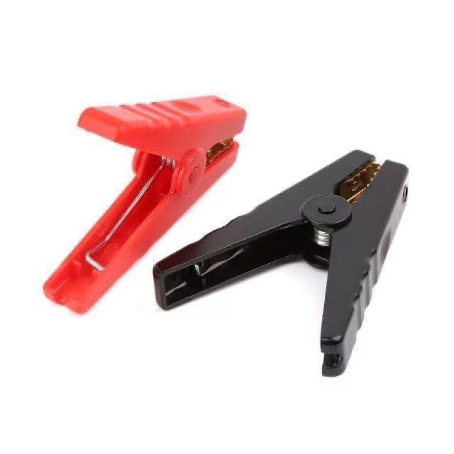 搭电线夹子100A应急电源鳄鱼夹子电池加厚连接线充电汽车镀铜火线