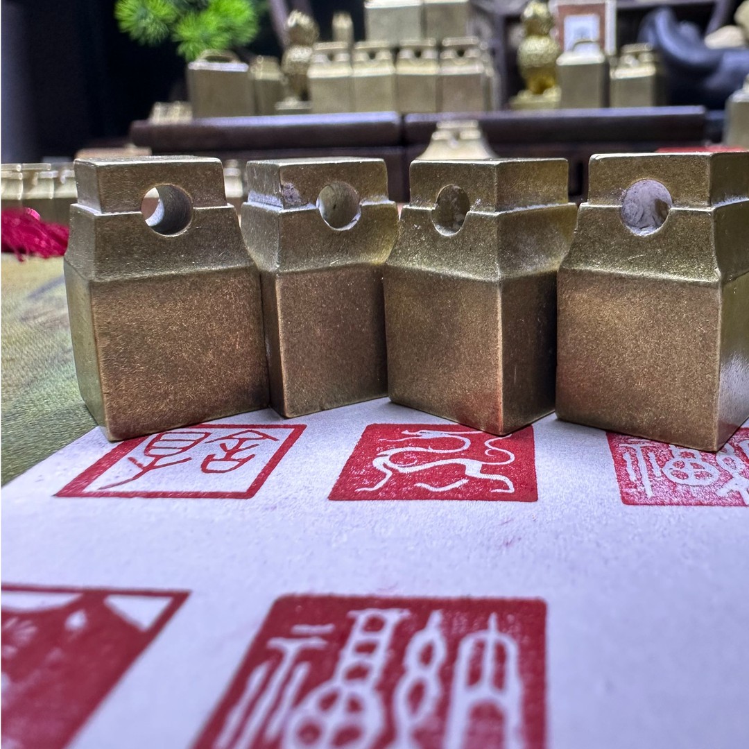 【新人王炸15x15闲章】精品实心黄铜含量75以上