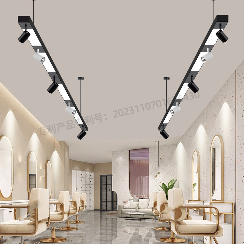 led长条灯吊灯店铺商用展厅服装店射灯商超市健身房条形办公灯