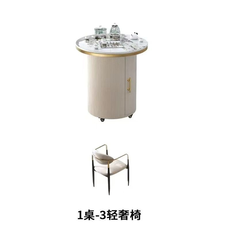 茶具茶台一整套小型现代简约阳台茶桌家用小茶台现代简约岩板泡茶