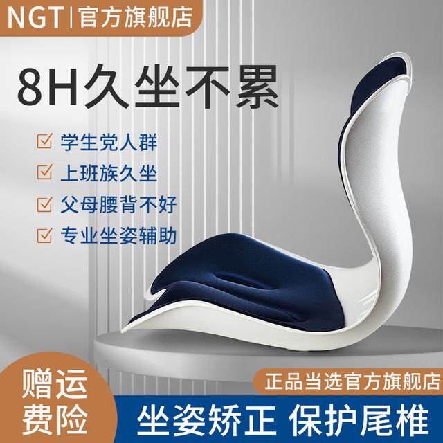 NGT style护腰坐垫人体工学坐姿椅矫正学习办公久坐不累神器靠垫