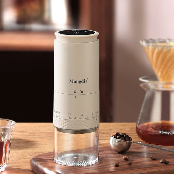 Mongdio电动磨豆机咖啡机研磨器小型家用磨豆机手磨咖啡磨豆机