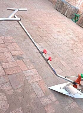 手拉犁农用微耕机单人翻土开沟机小型起垄耕地机挖沟翻地松土神器