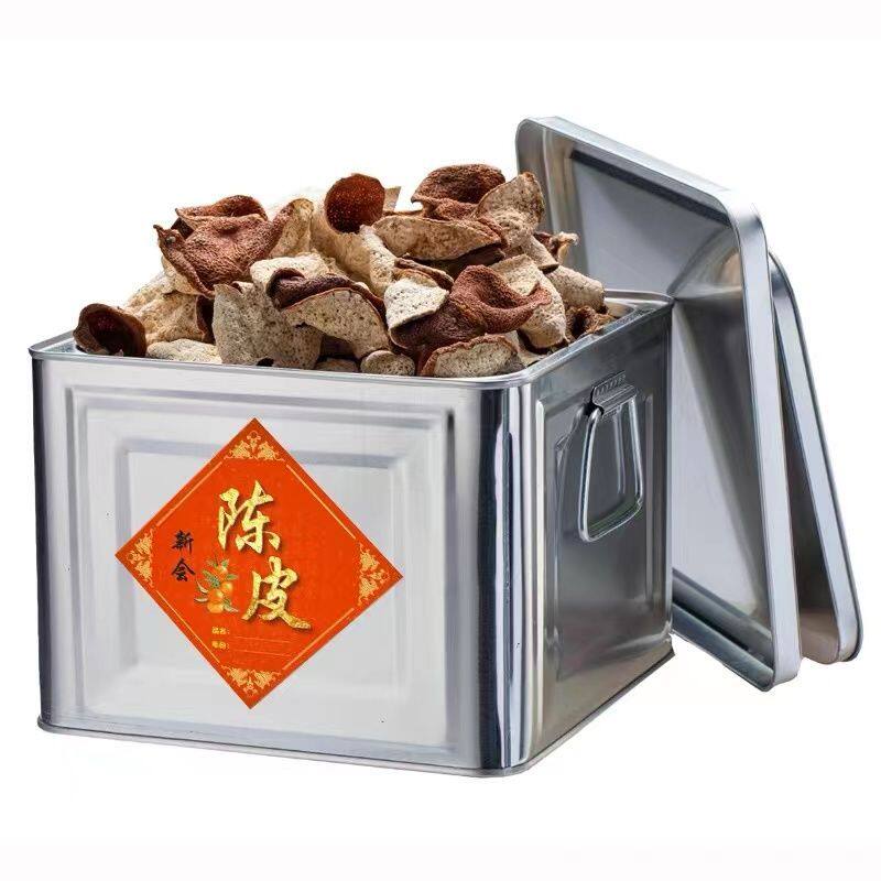 陈皮储存罐加厚茶叶铁桶大容量密封储物罐铁皮马口罐装陈皮的罐子