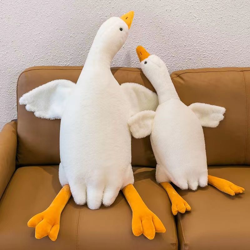 小鹅玩偶网红大娃娃白鹅毛绒玩具夹腿睡觉大鹅床上生日礼物女生公