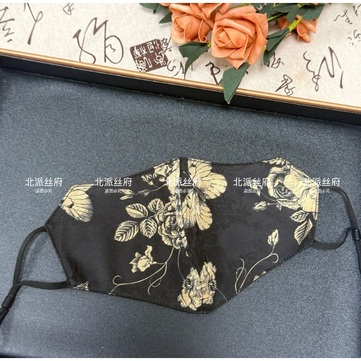 花萝口罩新中式透气百搭时尚气质花萝口罩可调节自选花型
