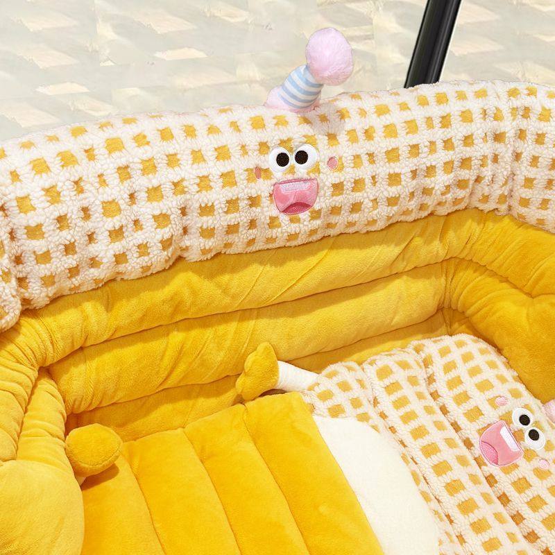 三轮车靠枕电动三轮车冬季卡通毛绒坐垫靠背一体垫汽车坐垫椅垫防