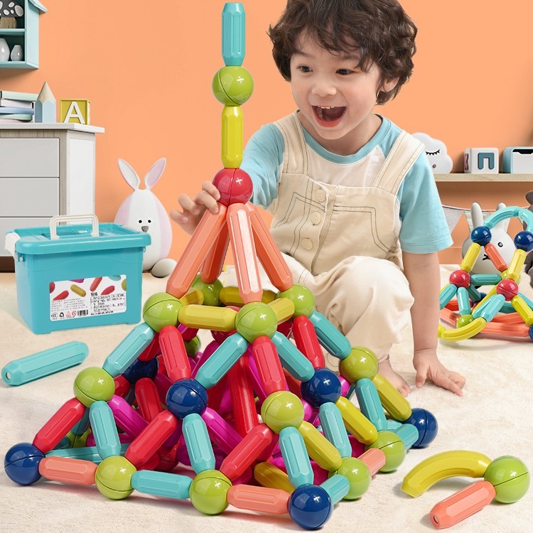 百变磁力棒片玩具宝宝智力拼图6儿童益智积木拼装磁铁男孩女孩3岁
