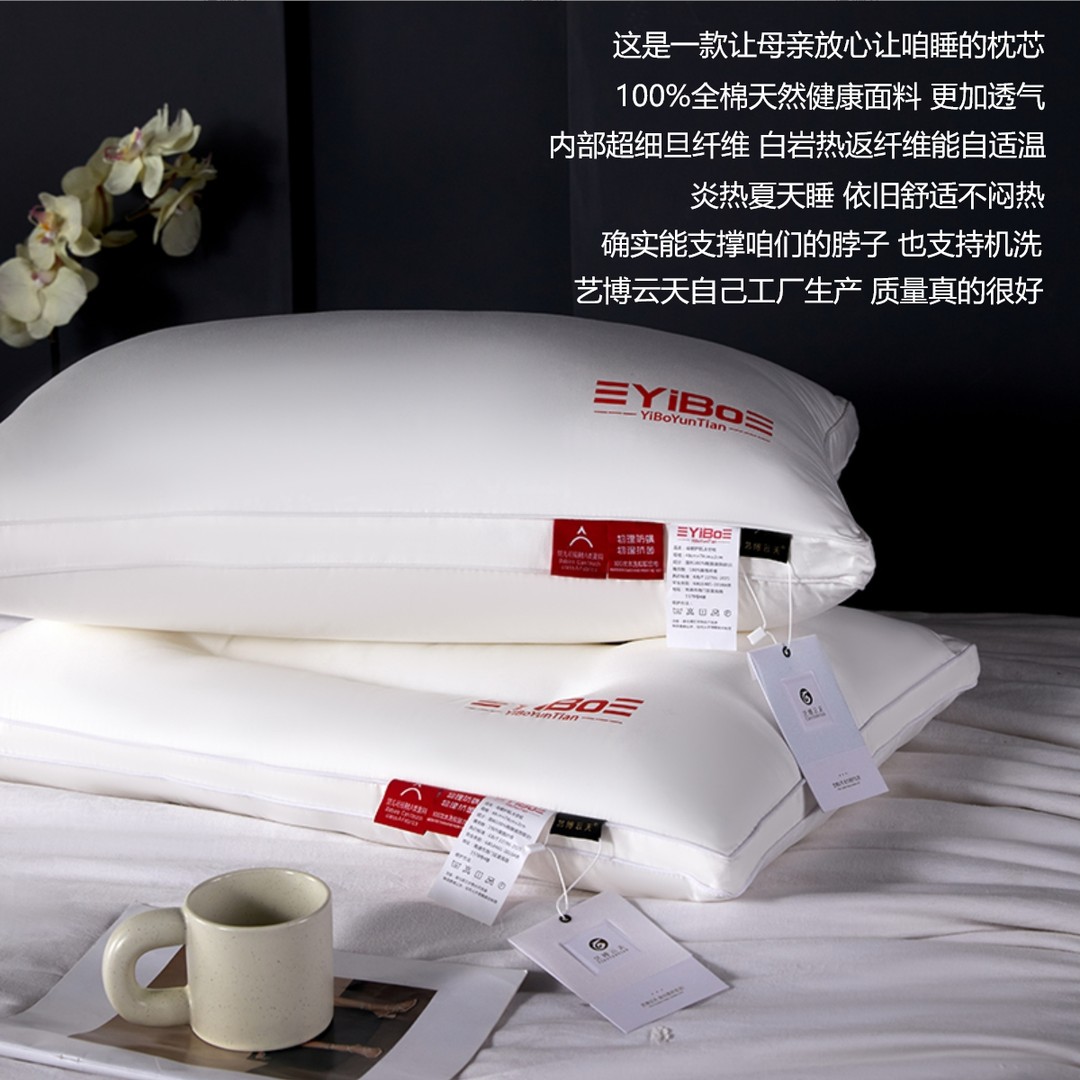 母爱护航太空枕|艺博云天|透气不闷汗枕头支撑颈椎枕床上护颈
