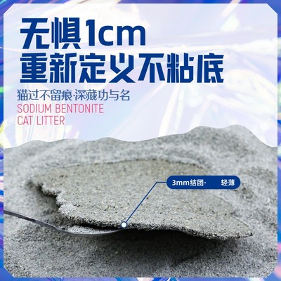 【年货】打底矿砂钠基原矿猫砂结团吸水快不沾底4.5kg