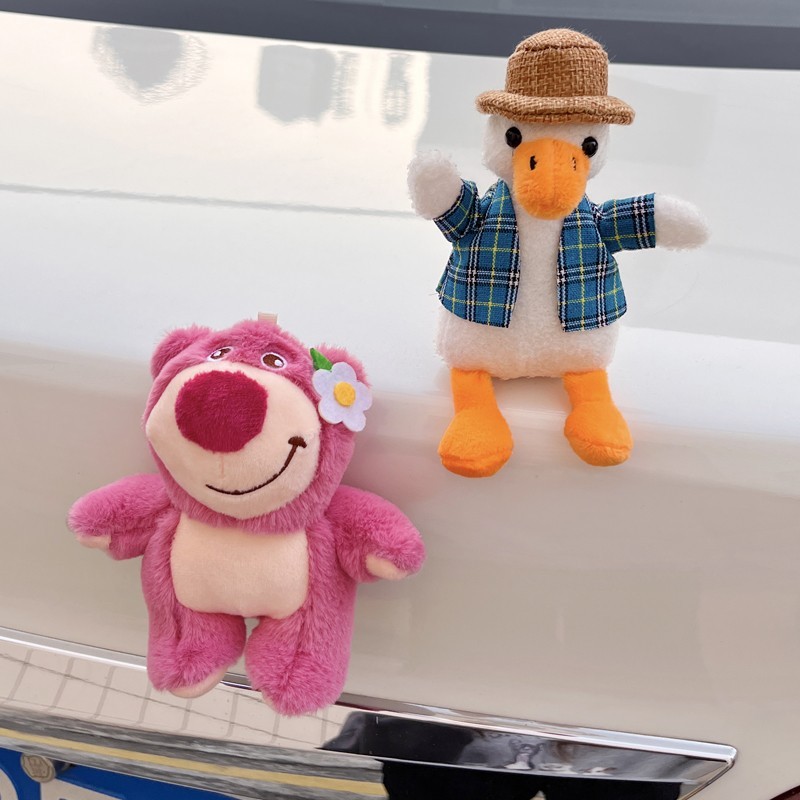 后备箱车尾装饰玩偶车身摆件掌门狗挂件汽车卡通可爱公仔车外挂饰