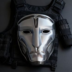 三角洲面具三角洲部队典狱长面具Cos道具3D打印高精度还原游戏同