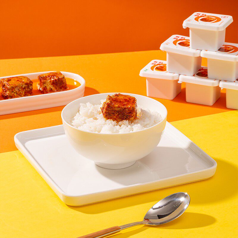 必洽有机腐乳湖南特产精致即食有机山茶油香辣豆腐乳开胃下饭菜