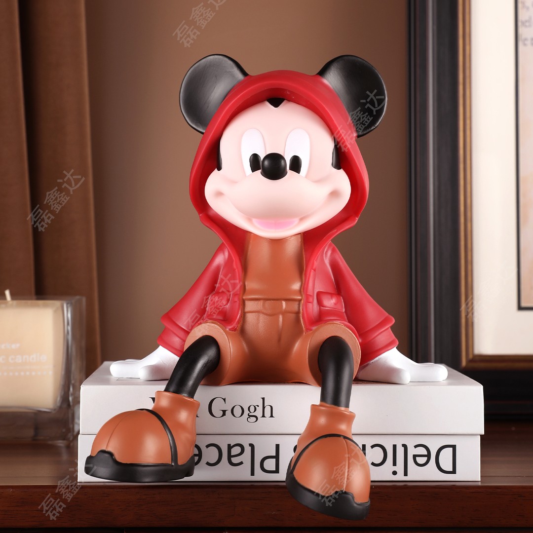 中古风复古米奇电视柜装饰摆件高级感小众客厅入户玄关餐边柜手办