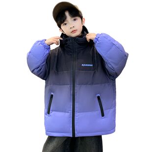 男童羽绒服2024冬季新款儿童冲锋衣宝宝外套加厚免洗洋气痞帅炸街