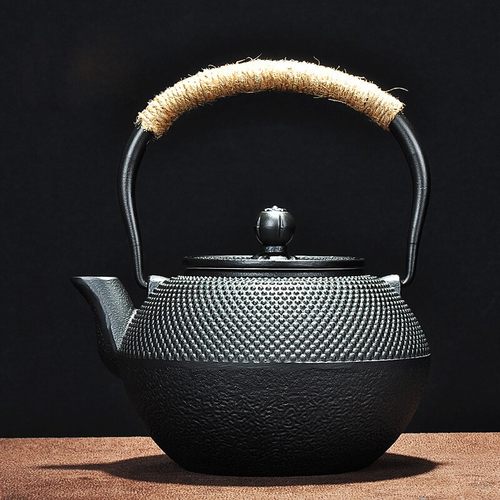 围炉家用日式复古铁壶铸铁烧水壶耐高温茶壶煮茶器电磁电陶炉通用