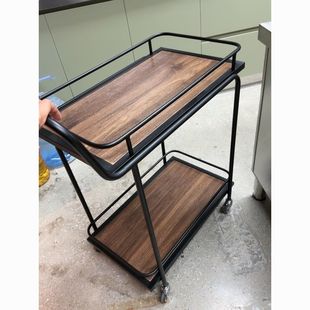 北欧移动小推车高档收纳酒店酒水家用金色多层铁艺餐车餐厅传菜车