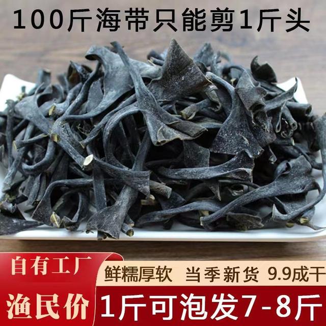 日晒干海带头厚霞浦海带根高泡发率农产品食用干净