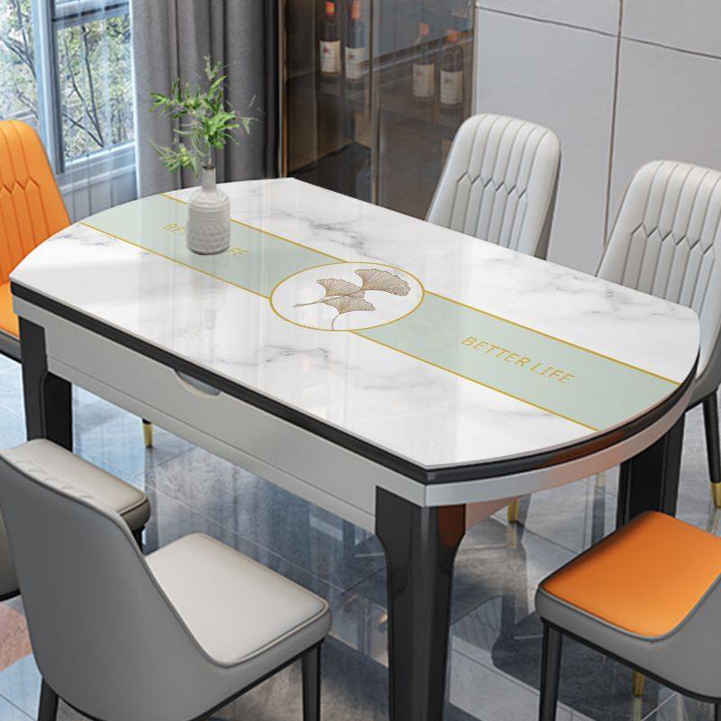 椭圆形餐桌垫防水防油免洗pvc桌面保护垫隔热餐桌桌布轻奢高级感,居家布艺,桌布,淘宝优惠券,粉丝福利购,淘宝优惠卷