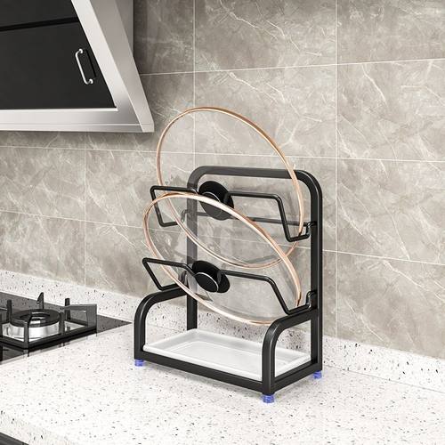 免打孔墙上放锅盖厨房多层置物架台式桌面砧板架菜板多层壁挂收纳