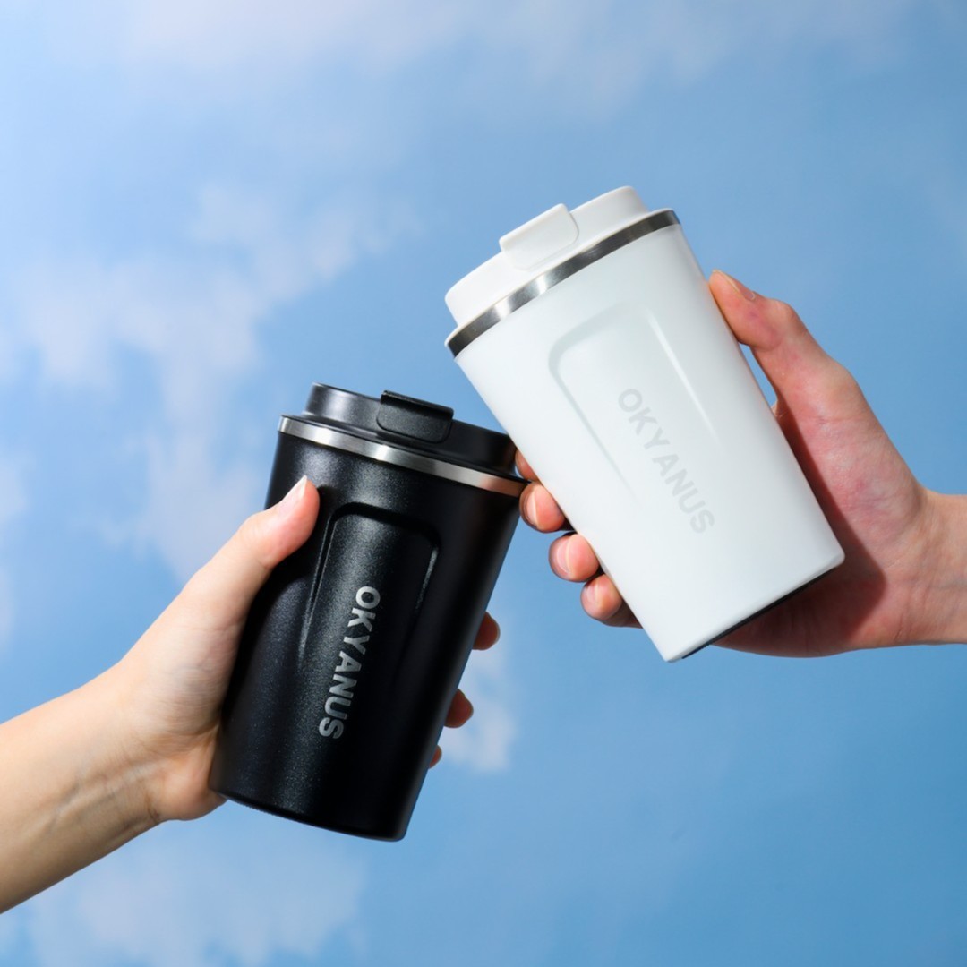 OKYANUS不锈钢保温咖啡杯380毫升