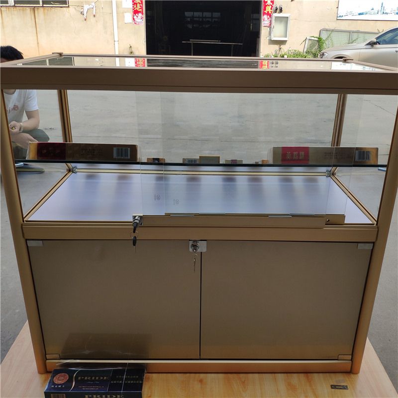 展示柜子小店烟酒展柜移动香烟柜台架便利店超市钢化玻璃烟柜烟架