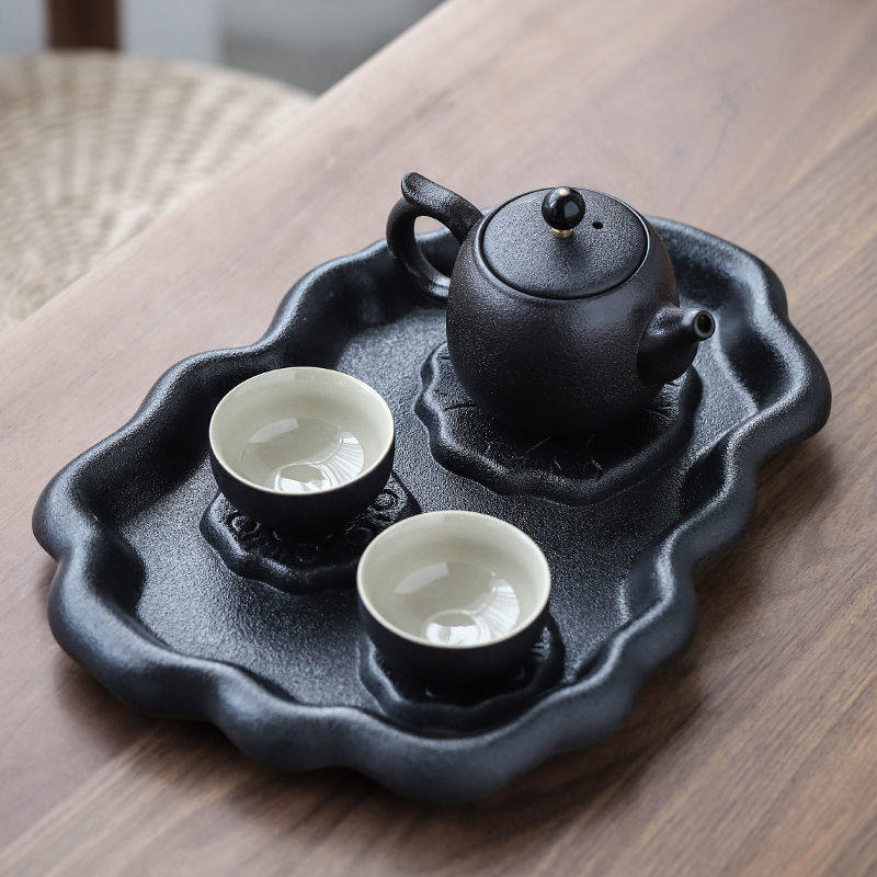 稀奇古怪的茶壶黑陶茶盘茶具套装 陶瓷茶壶盖碗茶杯快客杯一壶二