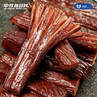 中敖每日鲜六成内蒙风干手撕牛肉干休闲解馋追剧孕妈年货零食秋冬