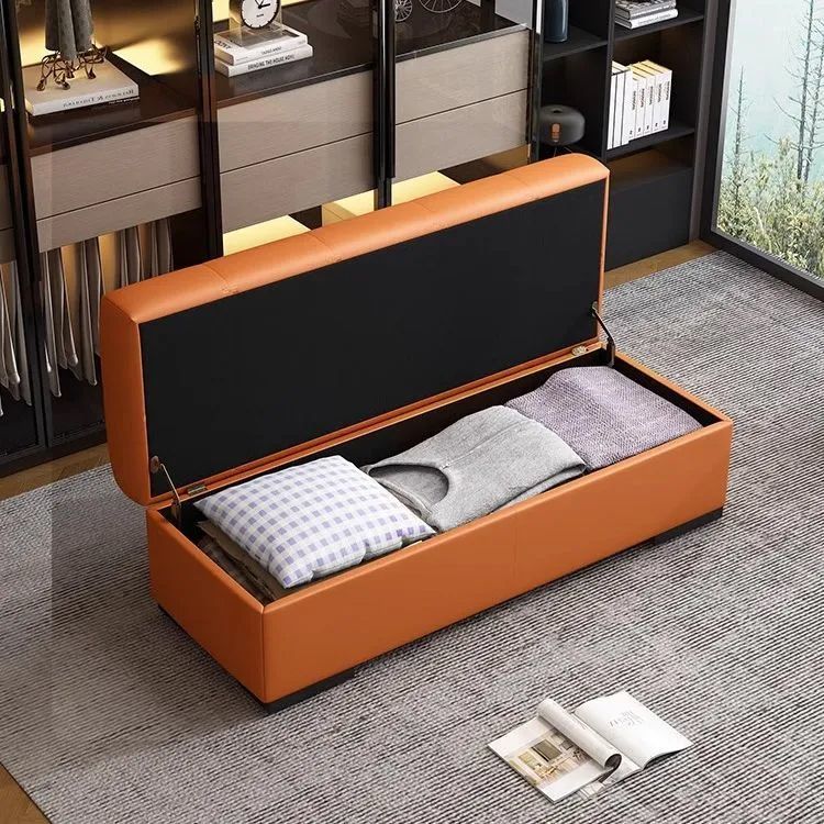 沙发凳服装店衣帽间家用长条床尾凳门口休息凳储物换鞋凳储物家用