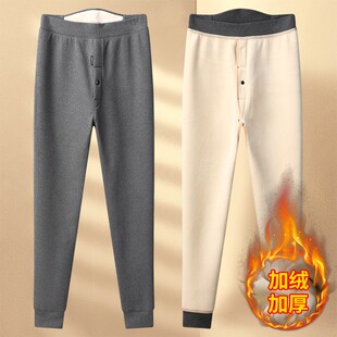 加绒加厚长裤 冬季 2025款 高腰发热打底裤 保暖裤 宝宝绒内穿棉裤 男士