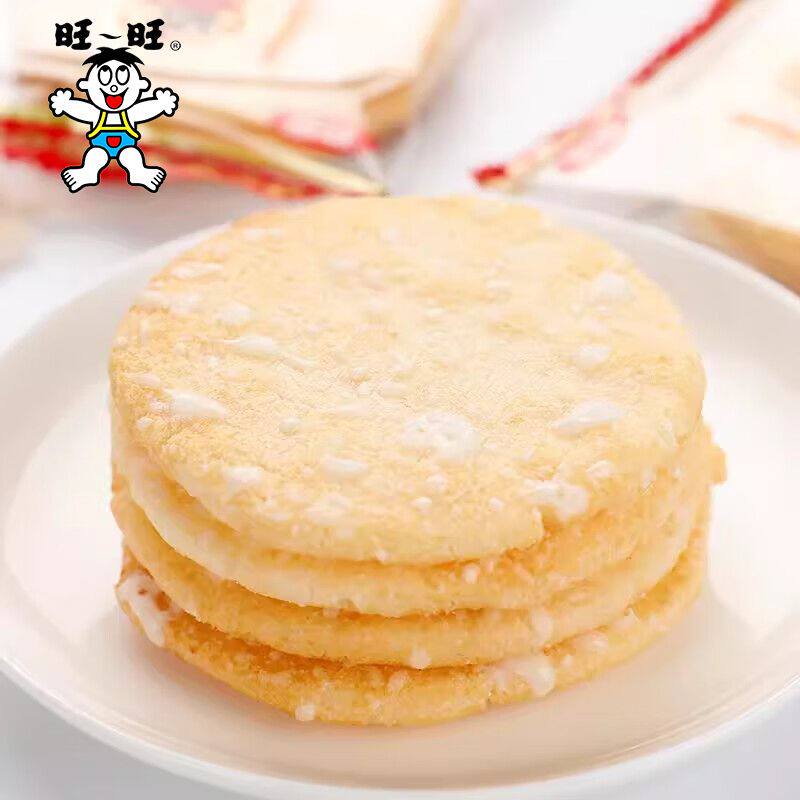 旺旺集团大师兄雪饼整箱经典原味休闲小吃解压零食清仓