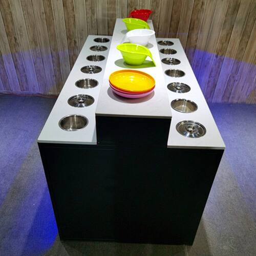火锅店调料台快餐料台串串香小料台双面中岛酱料台水果台凉菜台