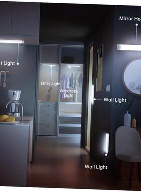 Motion Sensor LED Night Light USB Rechargeable Lamp感应灯