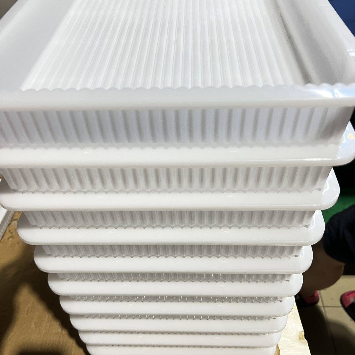 放饺子专用盘不粘方盘大容量叠加包子水饺多层速冻不粘放置商用饺