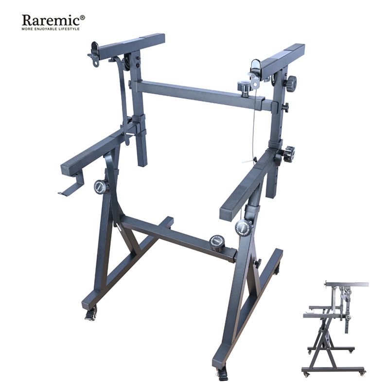 双层加粗金属 Z 型键盘钢琴支架带轮电子琴架升降长宽可调节古筝