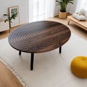 网红茶几日式 出租房 创意年轮北欧小户型茶桌ins风长条宿舍爆款