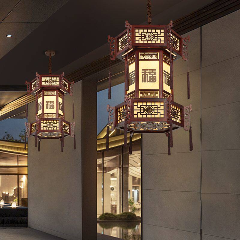 中式实木仿古宫灯寺庙祠堂宫廷长廊亭子宫灯大厅古建筑中国风灯笼