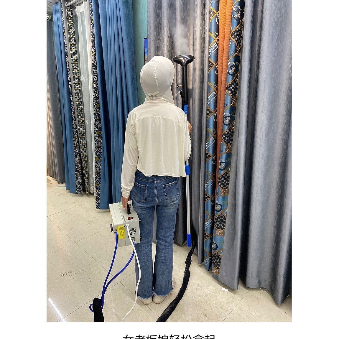 全铜立式蒸汽挂烫机窗帘店专用熨斗商用3000瓦烫布机烫窗帘大功率