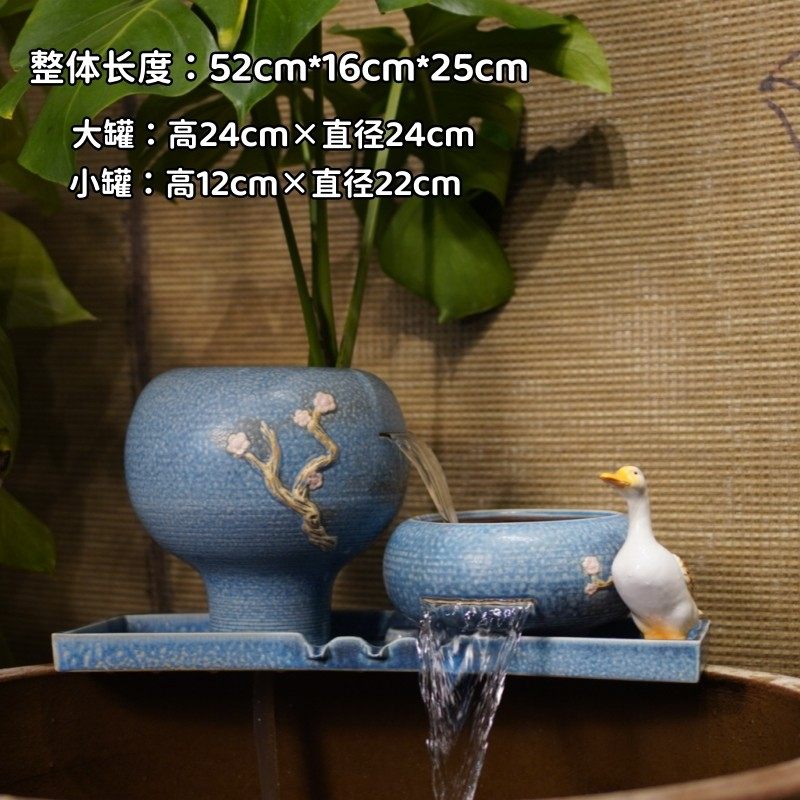 楚汉听香中号组合一体52瀑布流水古法养鱼过滤增氧种绿植造景,家居饰品,流水摆件,淘宝优惠券,粉丝福利购,淘宝优惠卷