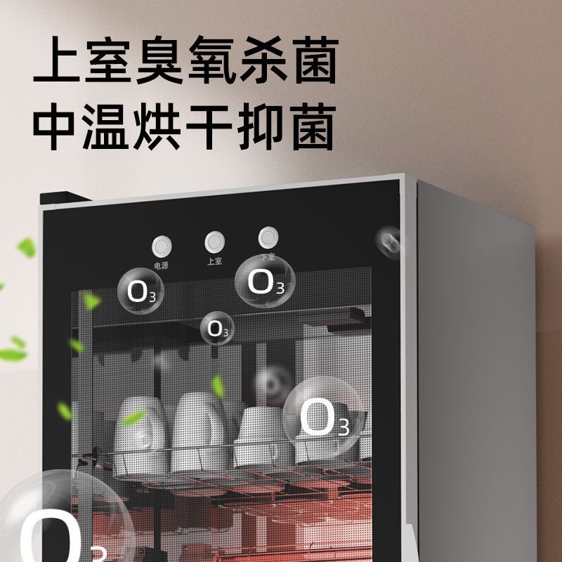 新款家用饭店专用厨房碗筷餐具消毒柜立式双门高温臭氧消毒碗柜