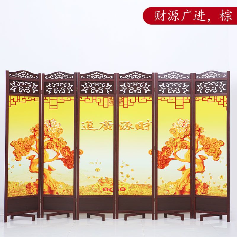 实木中式可折叠屏风客厅玄关卧室酒店仿古屏风隔断2025新款中国风