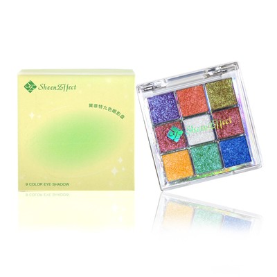 巽菲特冰透变色龙眼影超闪便携九色眼影盘夏日零基础变美攻略