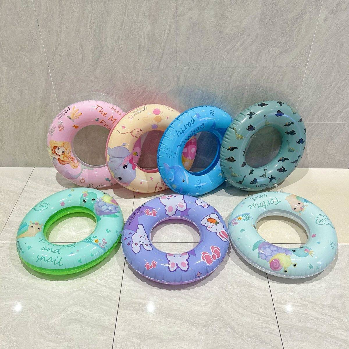 Мультяшный надувной плавательный круг для мальчиков для начинающих, защита от опрокидывания, увеличенная толщина 