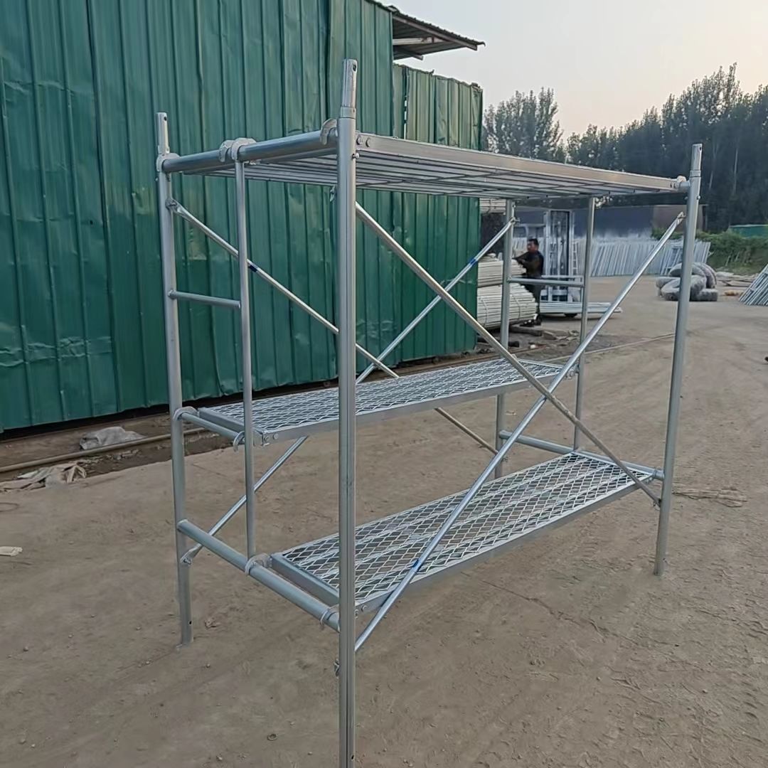 镀锌鹰架龙门架移动手脚架活动架工地架子装修架子全套厂家直销