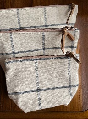 auya/欧雅夏天百搭小包包帆布包爆款2023新款化妆包洗涑包收纳包