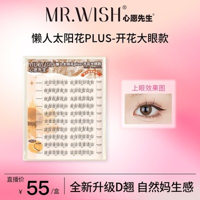 【高复购】心愿先生9懒人太阳花plus开花大眼大盒假睫毛自然新手