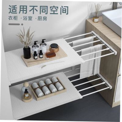 Adjustable Closet Organizer Storage Shelf Wall Mounted DIY