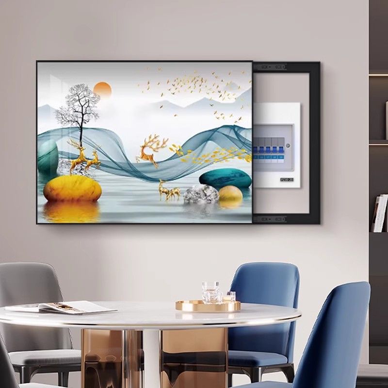 简约电表箱装饰画电箱画装饰画电表箱画装饰画配电箱电表箱装饰画