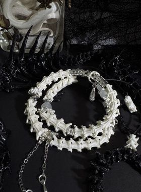 蟒骨手串原创手链真蛇骨小众天然冷门高端文玩饰品情侣礼物高